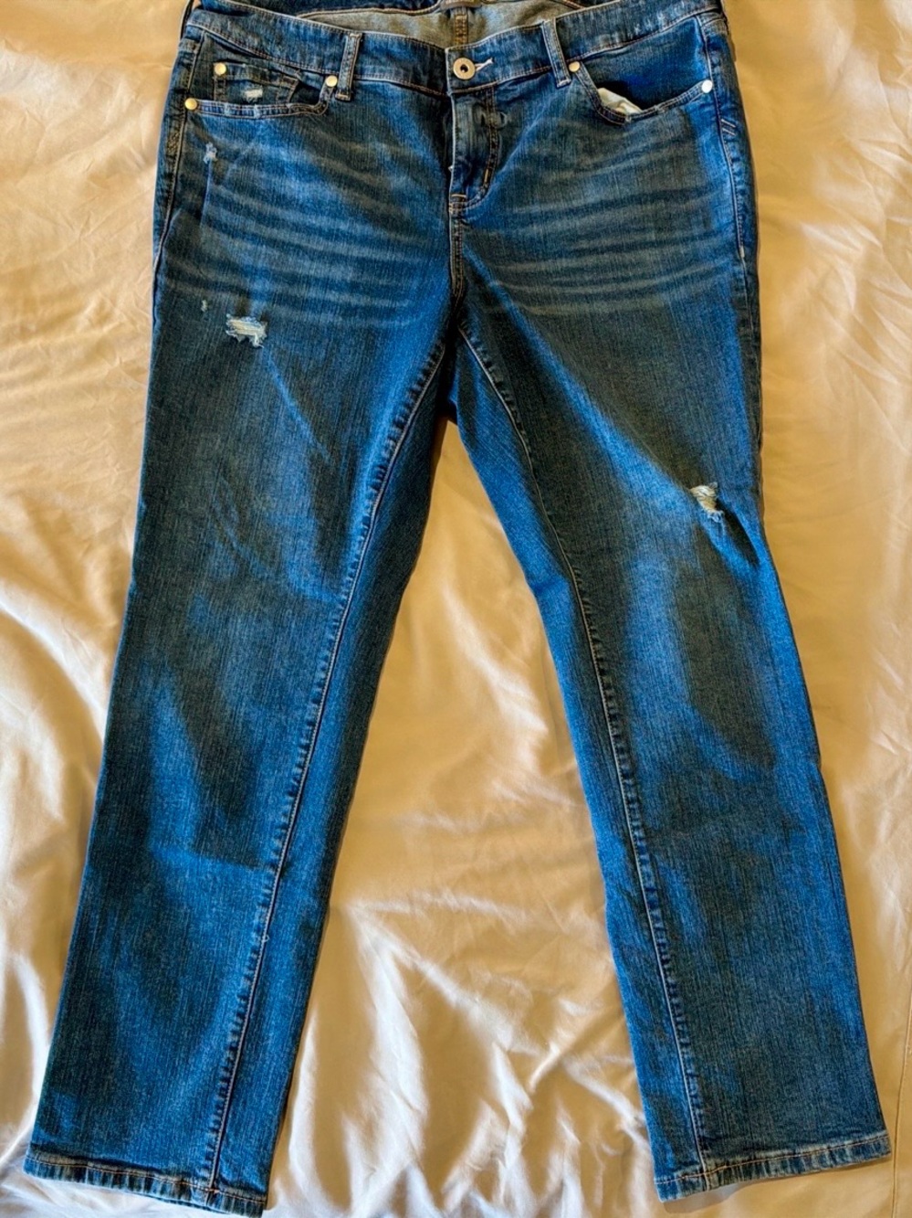 Torrid Boyfriend Straight Vintage Stretch Distressed Jeans Size 14